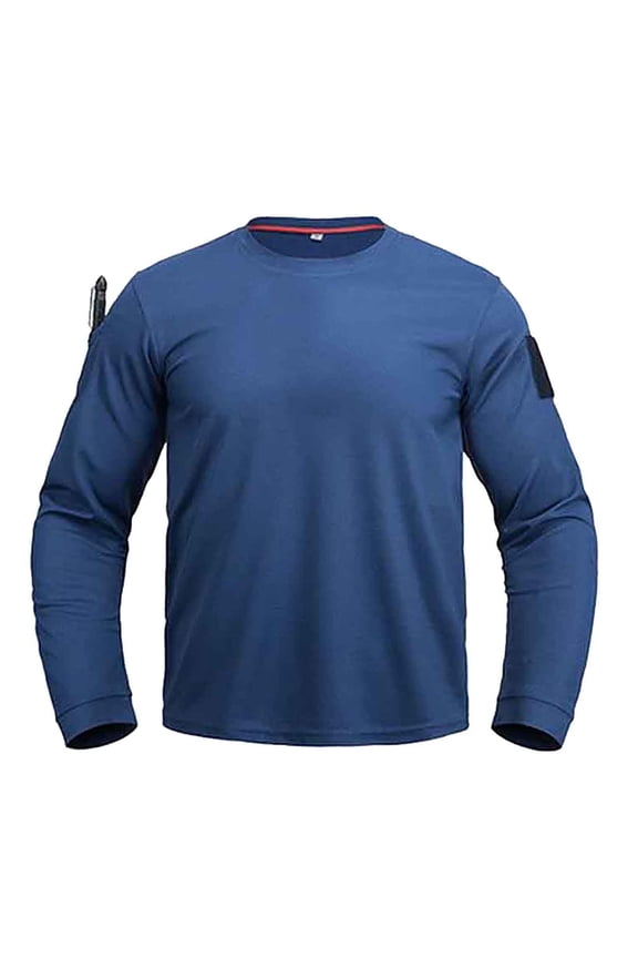 Long Sleeve Shirts for Men, Men's T Shirt Long Sleeve Crewneck Quick Dry Breathable Tee Outdoor Hiking Fishing Sun Protection Tops