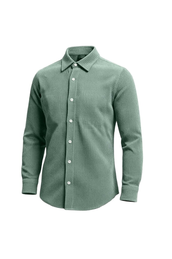 Long Sleeve Shirts for Men, Mens Long Sleeve Button Down Shirts Wrinkle Free Stretch Untucked Dress Shirts Business Casual Shirt