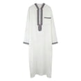 thumbnail image 1 of Muslim clothes for men kaftan for men Thobe for men Islam Moroccan Thobe men Thobe Islamic clothing, 1 of 7