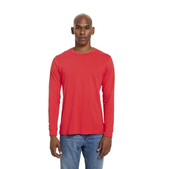 Long Sleeve Shirts for Men Premium Jersey Long Sleeve Tee Blank Mens Tshirts 100% Cotton S M L XL 2XL 3XL