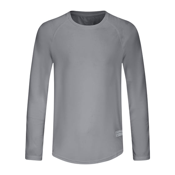 Long Sleeve Shirts for Men - Quick Dry Moisture Wicking Sun Protection Long Sleeve Tee Shirts for Workout Running