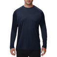 thumbnail image 1 of Long Sleeve Shirts for Men - Quick Dry Moisture Wicking UV Sun Protection T-Shirts for Fishing Workout Swim, 1 of 5