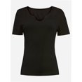 thumbnail image 1 of Long Sleeve Shirts for Women Basic Casual V Neck Tops Ribbed Slim Fitted Blouse, 1 of 5