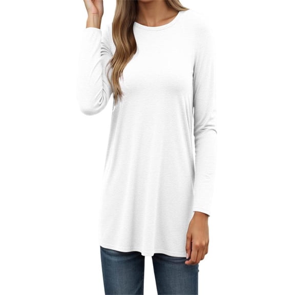 Long Sleeve Shirts for Women Business Casual Tops Fall Fashion Clothes Workout Plus Size Teacher School Outfits 2025,XL,White
