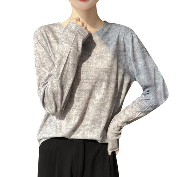 Long Sleeve Shirts for Women, Camo Sweatshirts for Women Maplr Leaf Print Crewneck Sweatshirts Long Sleeve Oversized Pullover Fall Casual Tops