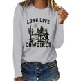 thumbnail image 1 of Long Sleeve Shirts for Women Crewneck 2026 Fashion Tops Casual Loose Spring Tee, 1 of 4