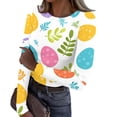 thumbnail image 1 of Long Sleeve Shirts for Women Crewneck Basic T-Shirts Casual Camouflage Slim Fit Stretch Women's Tops, 1 of 6