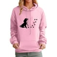 thumbnail image 1 of Long Sleeve Shirts for Women Cute Dog Graphic Sweatshirts Casual Crewneck Mom Hoodie With Pocket Plus Size, 1 of 4