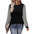 thumbnail image 1 of Long Sleeve Shirts for Women Fall Fashion Tops Crew Neck Lightweight Casual Pullover Fall Layering Top 2XL, 1 of 6