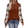 thumbnail image 1 of Long Sleeve Shirts for Women Fall Fashion Tops Crew Neck Lightweight Casual Pullover Fall Layering Top XL, 1 of 6