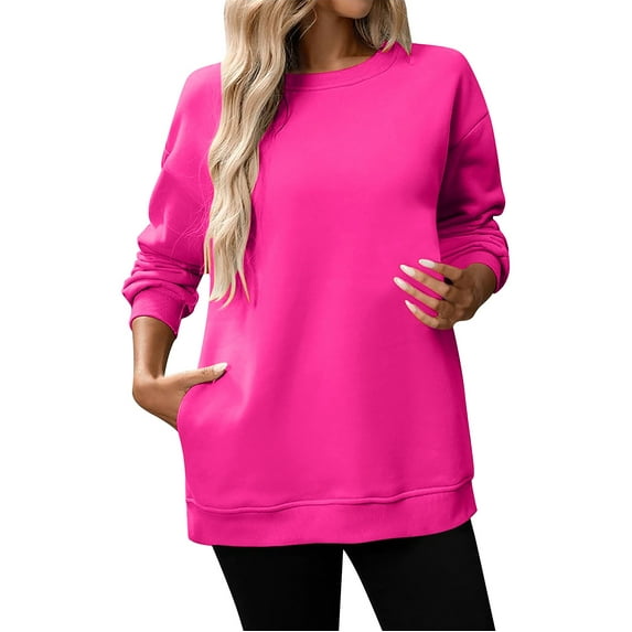 Long Sleeve Shirts for Women Hemlock Casual Long Sleeve Crewneck Sweatshirt Soft Comfy Loose Fit Pullover Top for Everyday Wear Black Sweatshirt
