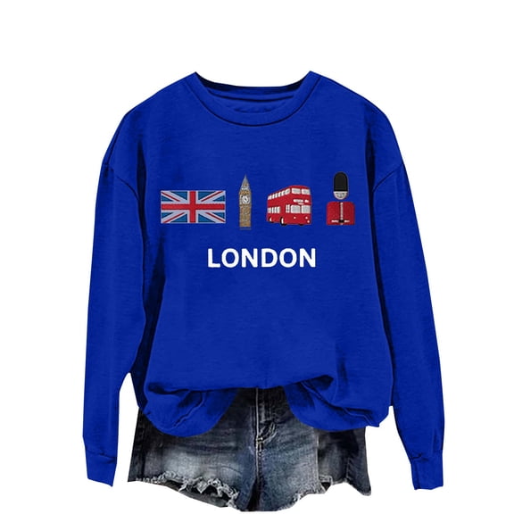 Long Sleeve Shirts for Women Hemlock Hooded Long Sleeved Casual Printed Sweatshirt