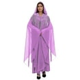 thumbnail image 1 of Long Sleeve Shirts for Women, Muslim Dress for Women Loose Batwing Sleeved Hooded Beaded Embroidery Long Abaya Dress Kaftan Abayas Islamic Robe, 1 of 5