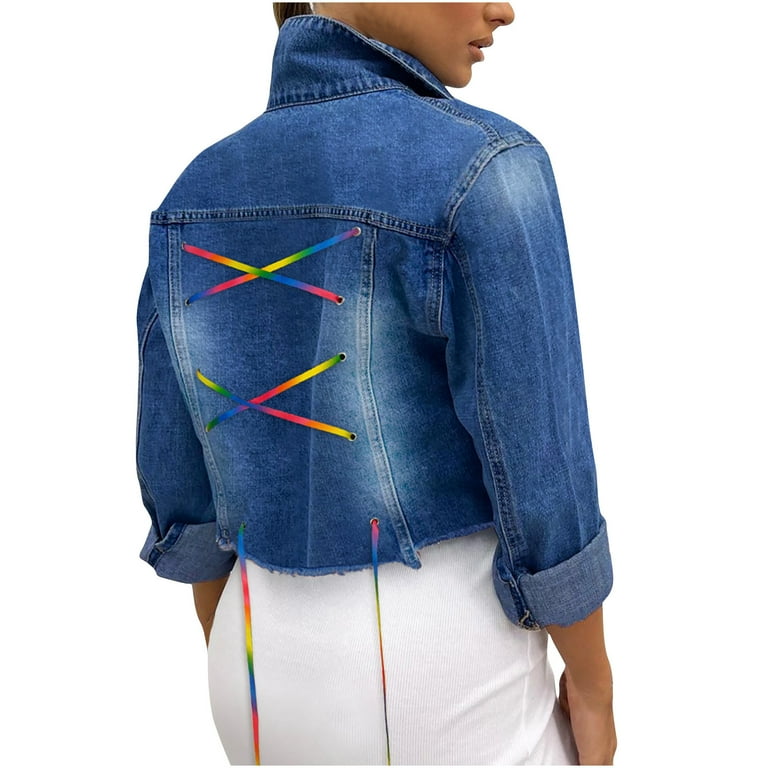 Criss Cross Denim Jacket