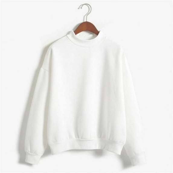 Long Sleeve Shirts for Women V Neck Women's Shirts Casual Women Color Turtleneck Long Sleeve Plus Velvet Sweatshirt