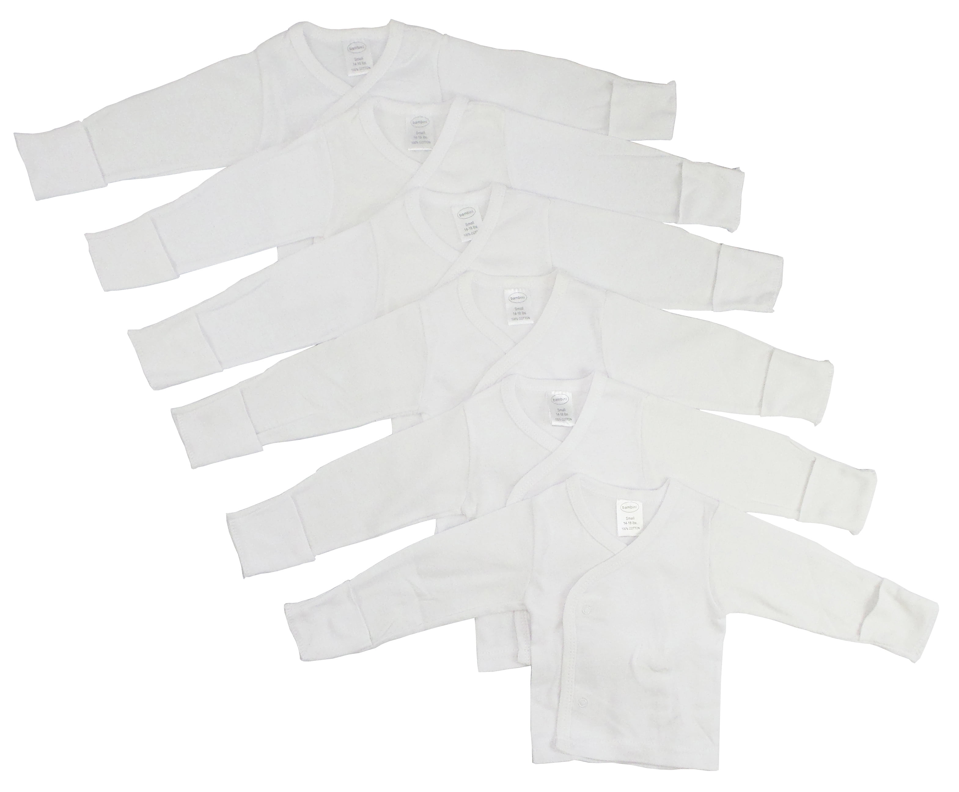 Long sleeve side snap onesies with mitten cuffs 2025