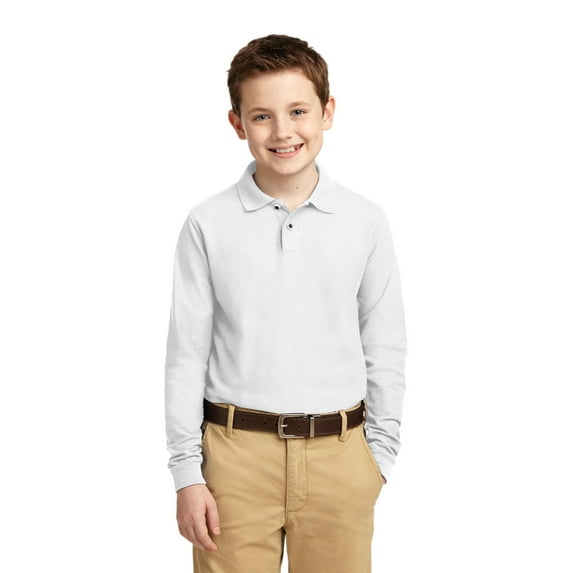 Long Sleeve Silk Touch Polo