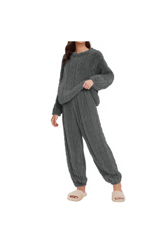 Long Sleeve Sleepwear,Womens Loungewear Set Lounge Set Warm Pajamas For Women Set Pajamas For Women Set Lounge Sets For Women Winter Pajamas For Women Long Sleeve Tops And Pants