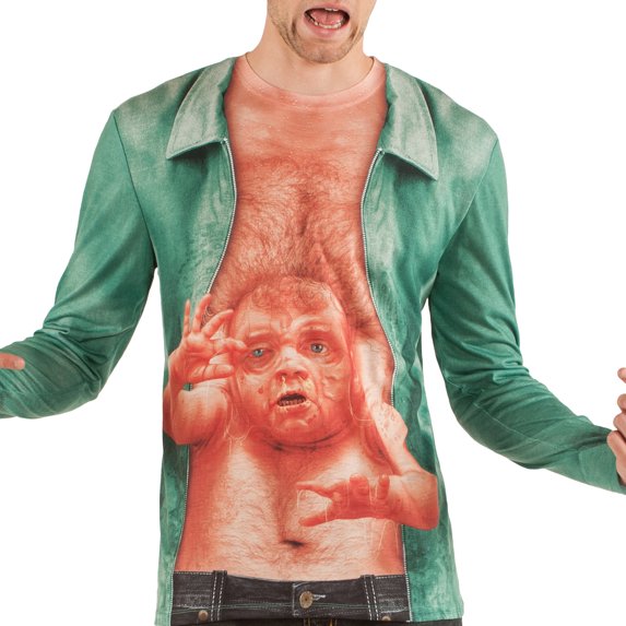 Long Sleeve Stomach Baby Costume Tee (Front/Back) Long Sleeves - Sublimation