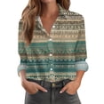 thumbnail image 1 of Long Sleeve Striped Shirts for Women, 1 of 5