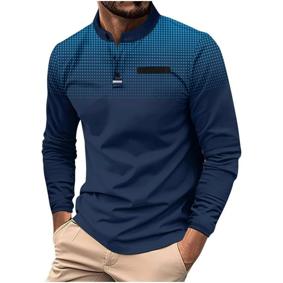 Long Sleeve Sun Shirt Men Blue Crewneck Sweatshirt Mens Zipper Sweatshirt Lightweight Sweatshirts for Men Today's Deals of The Day