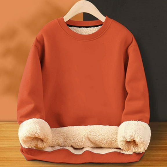 Long Sleeve Sweatshirt For Women Fashion Solid Color Loose And Casual Comfortable Thickened Hoodie Tops Clothes With Pocket