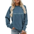 thumbnail image 1 of Long Sleeve Sweatshirts Trendy Coffee Books Letter Print Casual Round Neck Tunic Tops 2025 Fall Outfits Loose Fit Blouses, 1 of 4
