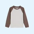 thumbnail image 1 of Long Sleeve Sweatshirts for Girls & Boys Crewneck Tops Size 1-15 Toddlers Teens Casual Color Block Pullover Raglan Basic Going Out Sweatshirt Shirts, 1 of 5