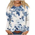 thumbnail image 1 of Long Sleeve T Shirt Long Sleeve Summer Homewear T Shirt for Women Plus Size Simple, 1 of 5