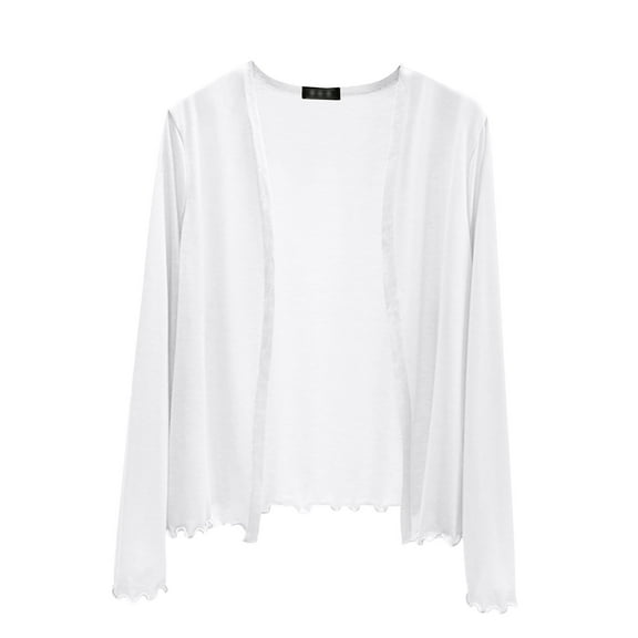 Long Sleeve T Shirt Women Thin Long Sleeve Summer Sun Protection Loose Cardigan Trendy Tops