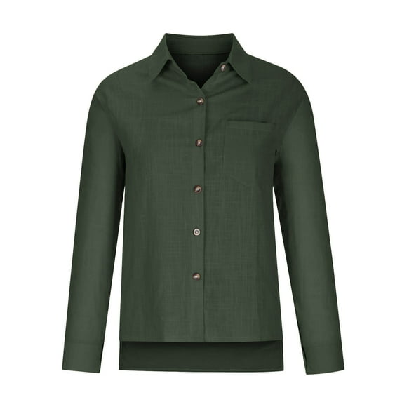 Long Sleeve T Shirts for Women Winter Fall Ladies Spring Summer Lapel Tie Pocke Casual T-shirt Tops Saving clearance