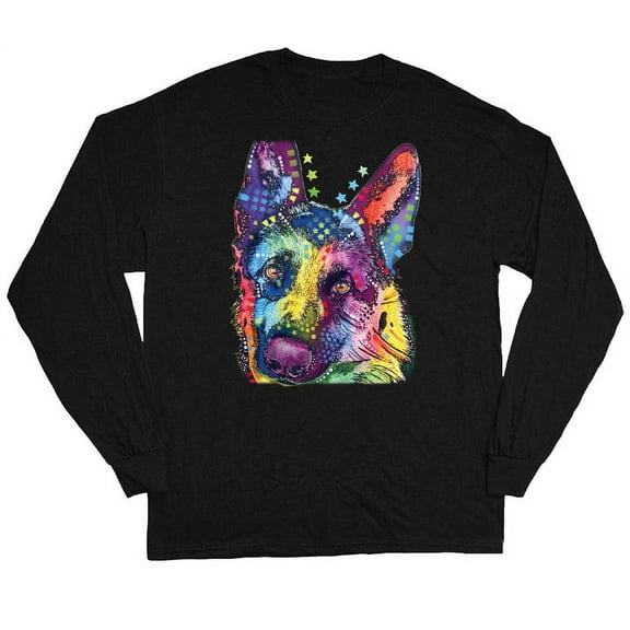 Long Sleeve T-shirts Mens Graphic Tees German Shepherd