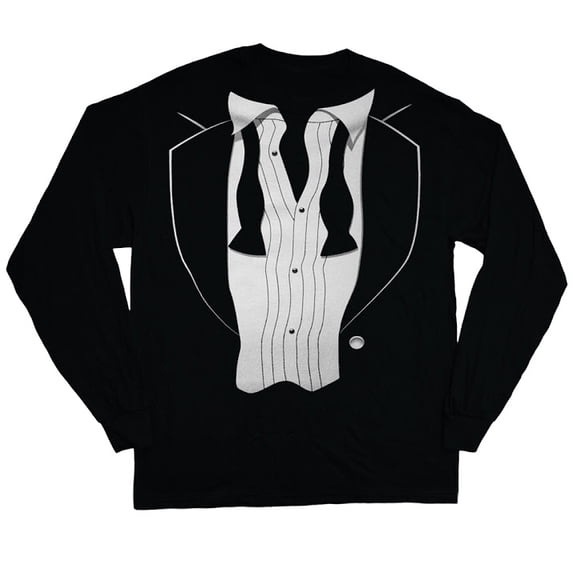 Long Sleeve T-shirts Mens Graphic Tees Tuxedo
