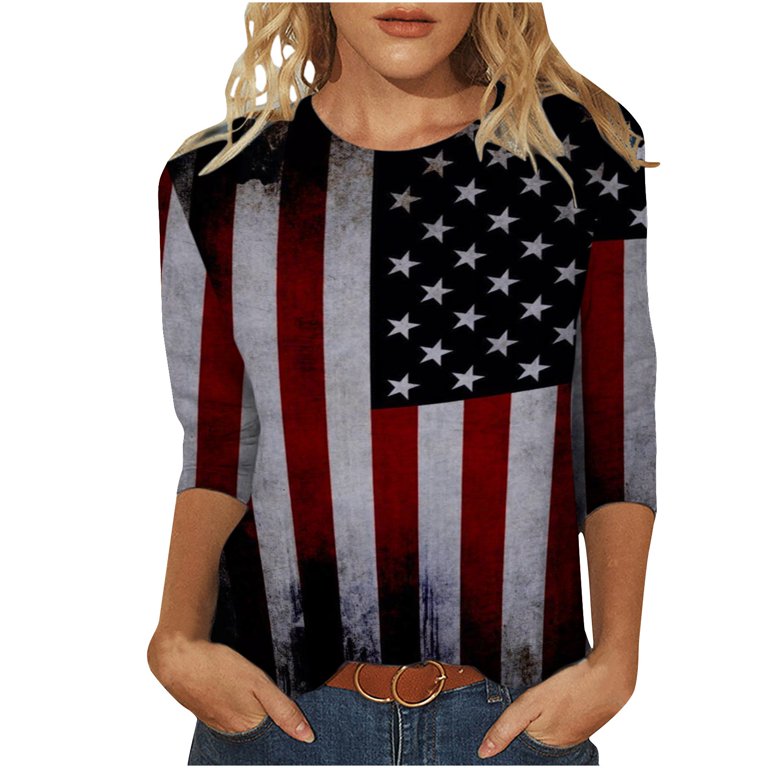 Womens Tops Layering Tees for Women Long Sleeve Pullover Short Sleeve/3/4  Sleeve Mid Length Casual T Shirt Long Sleeved Tops : : Clothing