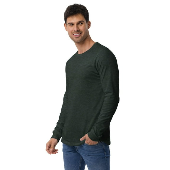 Long Sleeve Tee (Unisex) (Heather Forest, XS)