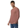 thumbnail image 1 of Long Sleeve Tee (Unisex) (Heather Mauve, XS), 1 of 2