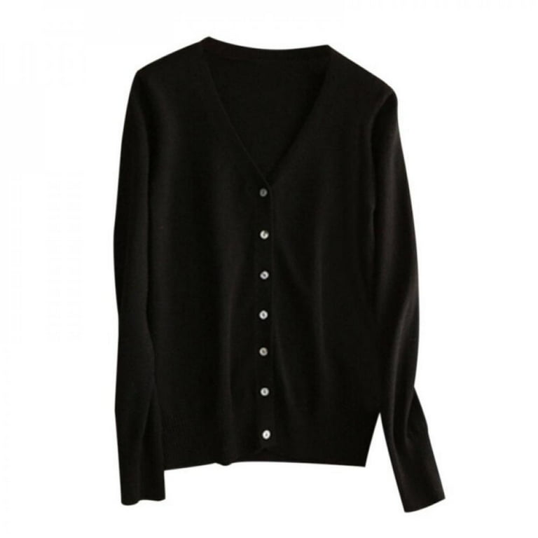 Loose Knit Pure Color Long Sleeve Outwear Loose Knit Pure Color Long Sleeve Outwear