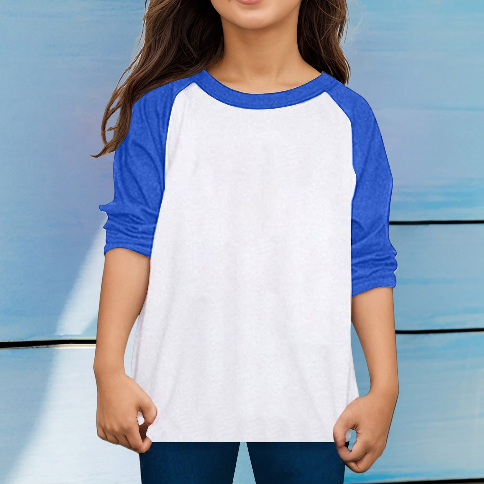 Long Sleeve Toddler Shirt Girls Tee Shirts Crewneck Girls Blouse Girls ...