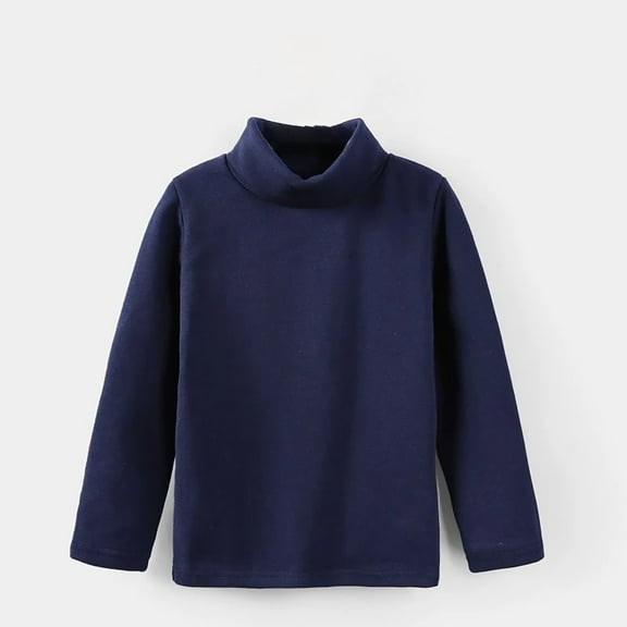 Long Sleeve Toddler Shirt Solid Color Girls Comfy Tee Shirts Toddler Thermal Shirt for Kids Girls and Boys 7-8 Years