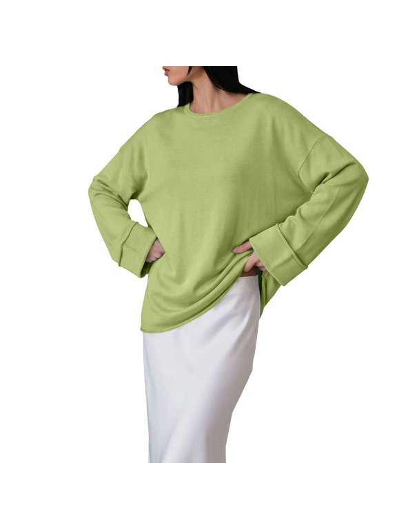 Long Sleeve Tops for Women Open Weave Knit Lightweight Sun Protection Loose Long Sleeve Casual Blouses