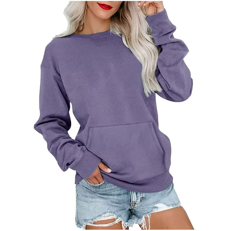 Womens Long Sleeve Tunic Tops for Leggings Casual Pullover Crew Neck Sweater  for Fall, Winter, Everyday Loose Tops for Women, Orange, X-Small :  : Clothing, Shoes & Accessories