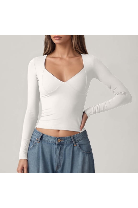 Long Sleeve Turtleneck Top With Double Seamless Support Built In Bra For A Comfortable And Flattering Fit