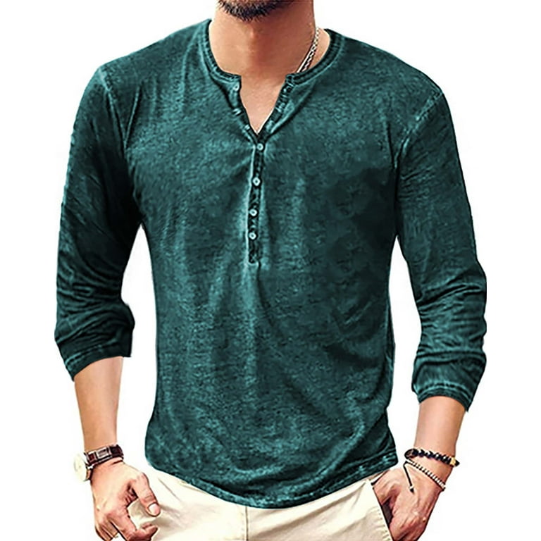 Henley shirt over button down online