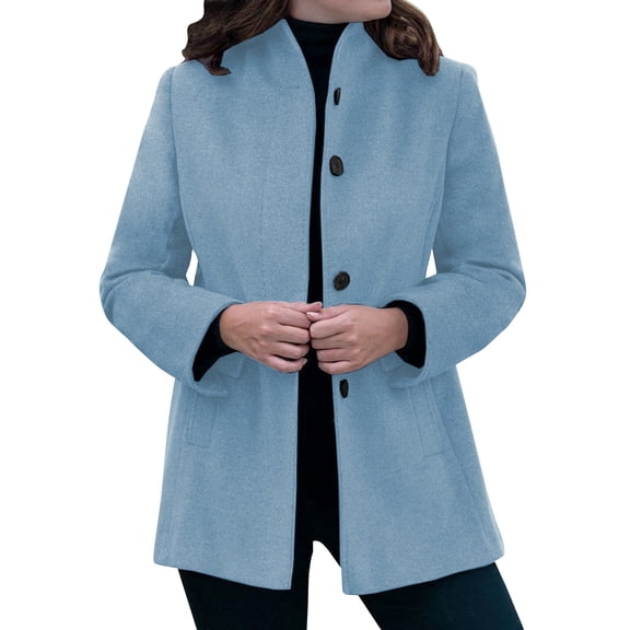 Long Sleeve Women Solid Color Hooded Top Lightweight Jacket Coat for Winter and Fall, Ideal for Casual Daily Use and Outdoor Wear,Light Blue,M