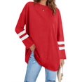 thumbnail image 1 of Long Sleeve Women's Oversized T Shirts Loose Casual Crewneck Tunic Tops Soft Blouse, 1 of 7