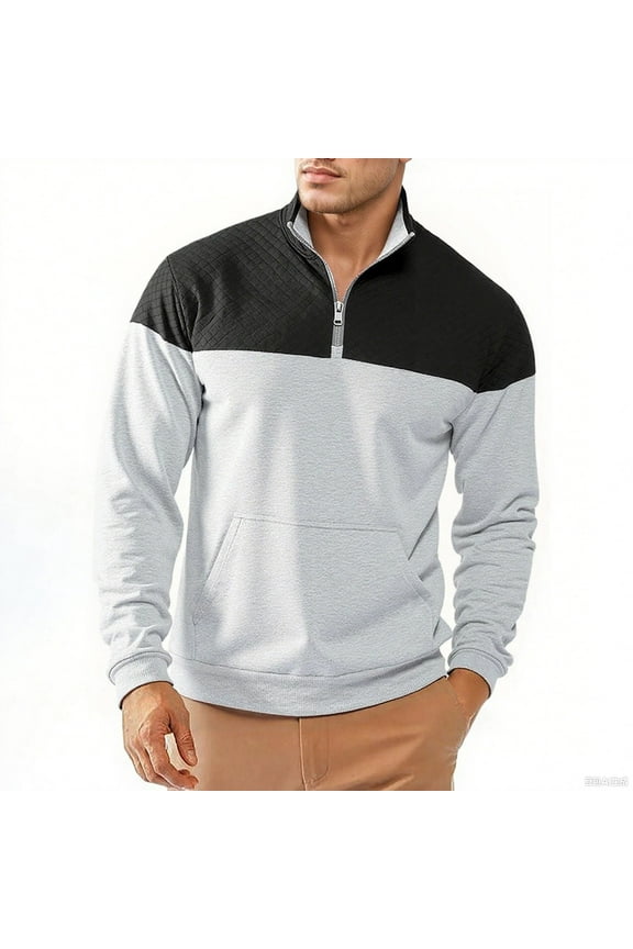 Long Sleeve Work Shirts for Men Relaxed Fit Drop Shoulder Casual Pullover Top Business Dress Fall Clothes (Light Gray-g, XXXL)