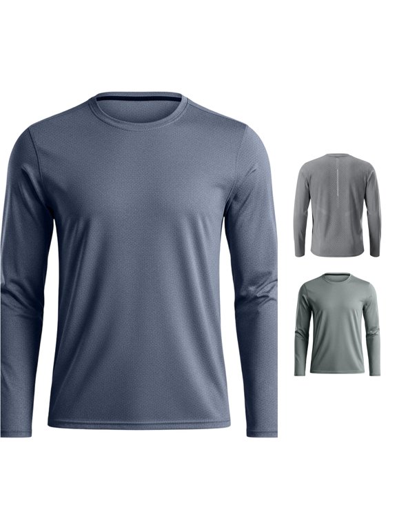 Long Sleeve Workout Shirt Wicking Athletic Top for Gym Running Training and Outdoor Activities Heat compatible with Machine for T Shirts T Shirts Mens Tees Men Mens Tall Shirts Mens ee