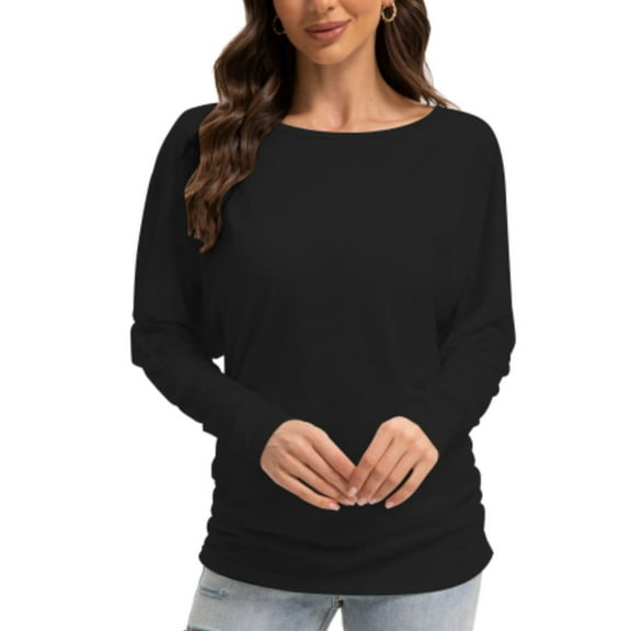 Long Sleeve Workout Shirts for Women Loose Fit Athletic Yoga Shirt Casual Fall Tops