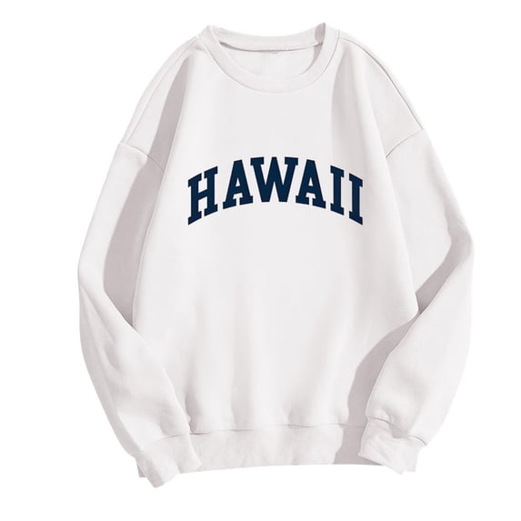 Long Sleeve Workout Tops for Women Fall Oversized Crew Neck Long-sleeved Bubble Off the Shoulder Drawstring Graphiprint Leisure Cotton Hoodies Pullover(White,S)