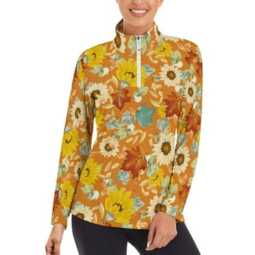 Long Sleeve Workout Tops for Women Daisy Maple Fall Breathable Athletic Slim Fit Gym Tops, Workout Shirt for Yoga Running